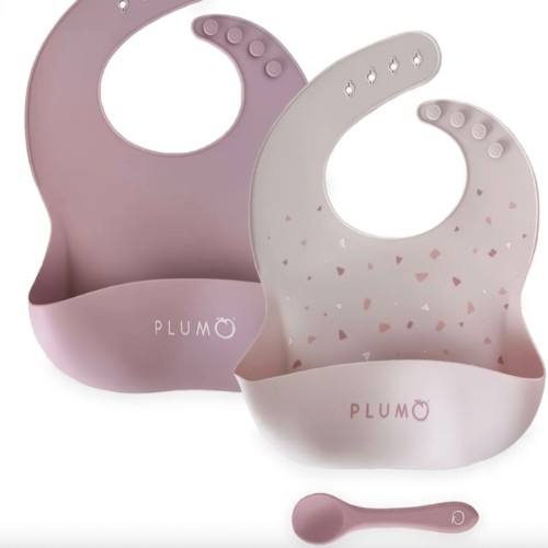 Silicone Bib Spoon Set